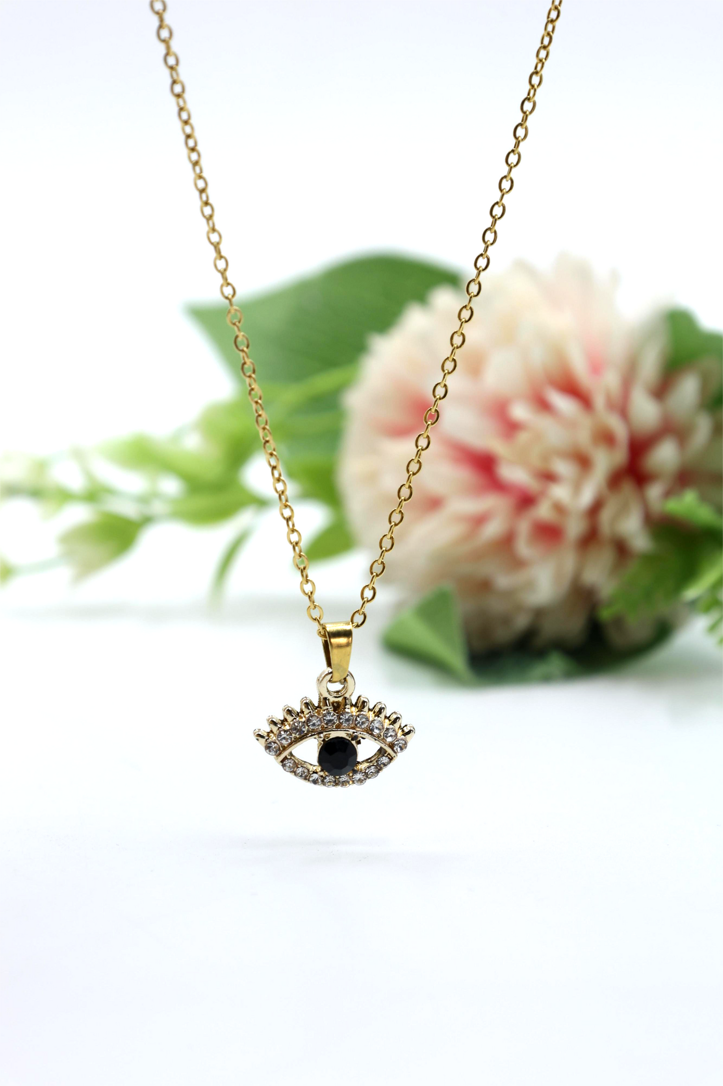 Evil Eye Sparkle Pendant Necklace