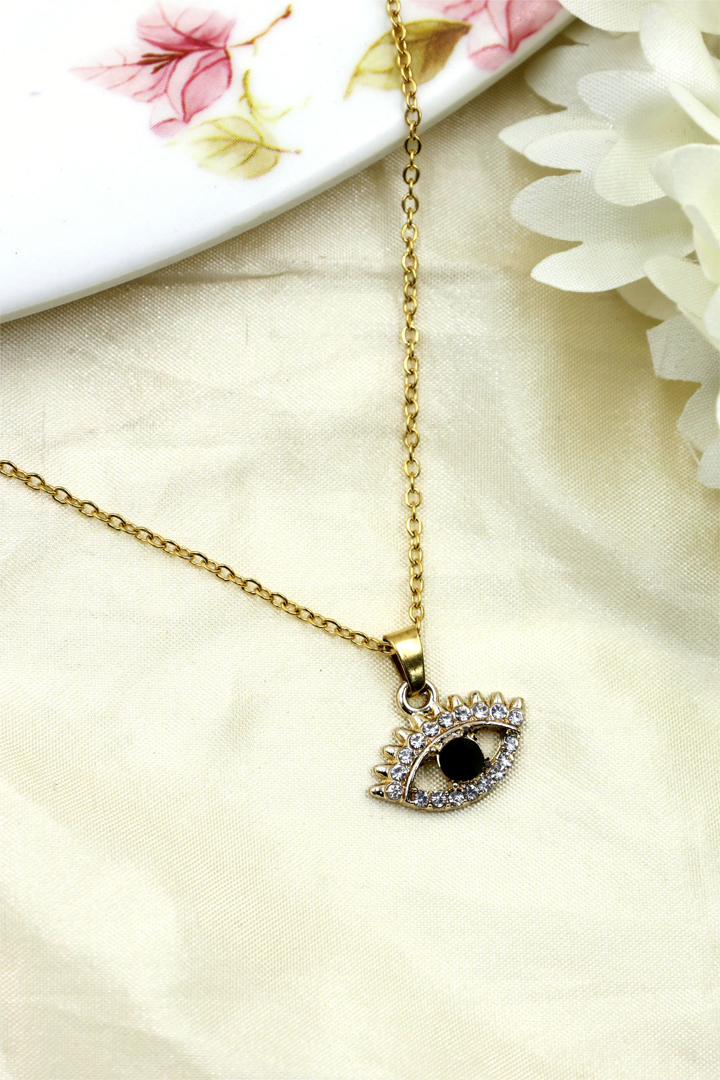 Evil Eye Sparkle Pendant Necklace
