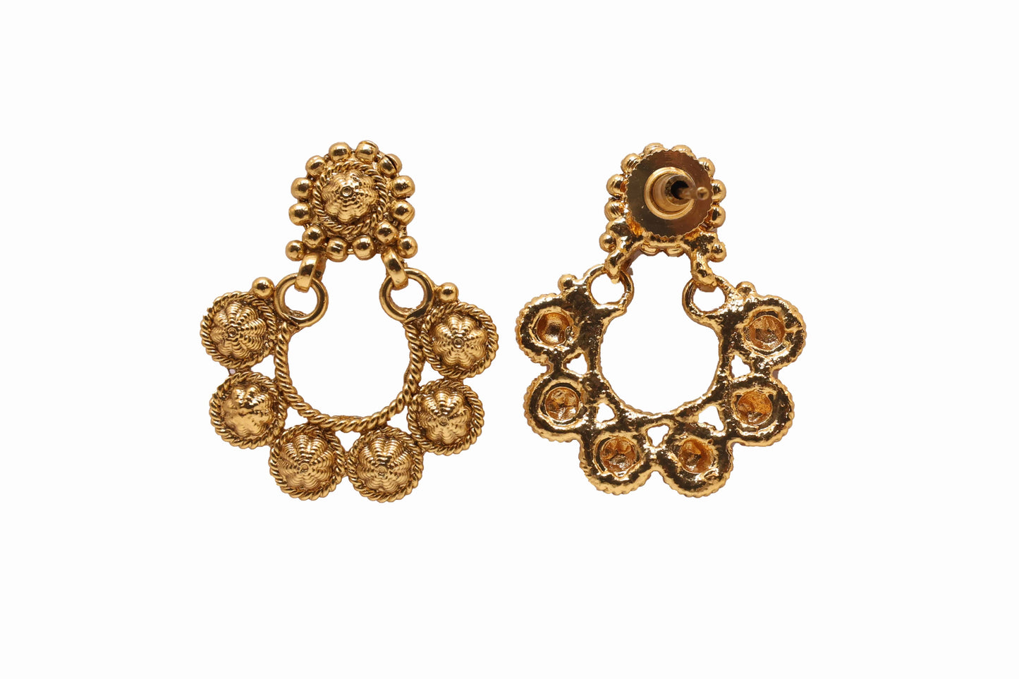 MyWishTree Antique Plain Gold Necklace With Gold Plating - Mywishtree