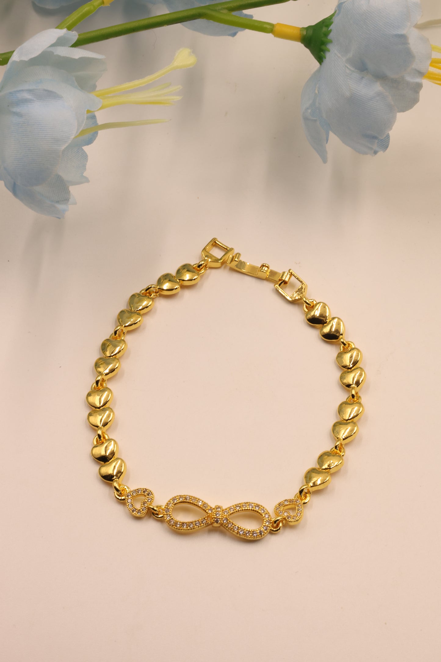 Infinity of Hearts CZ Bracelet