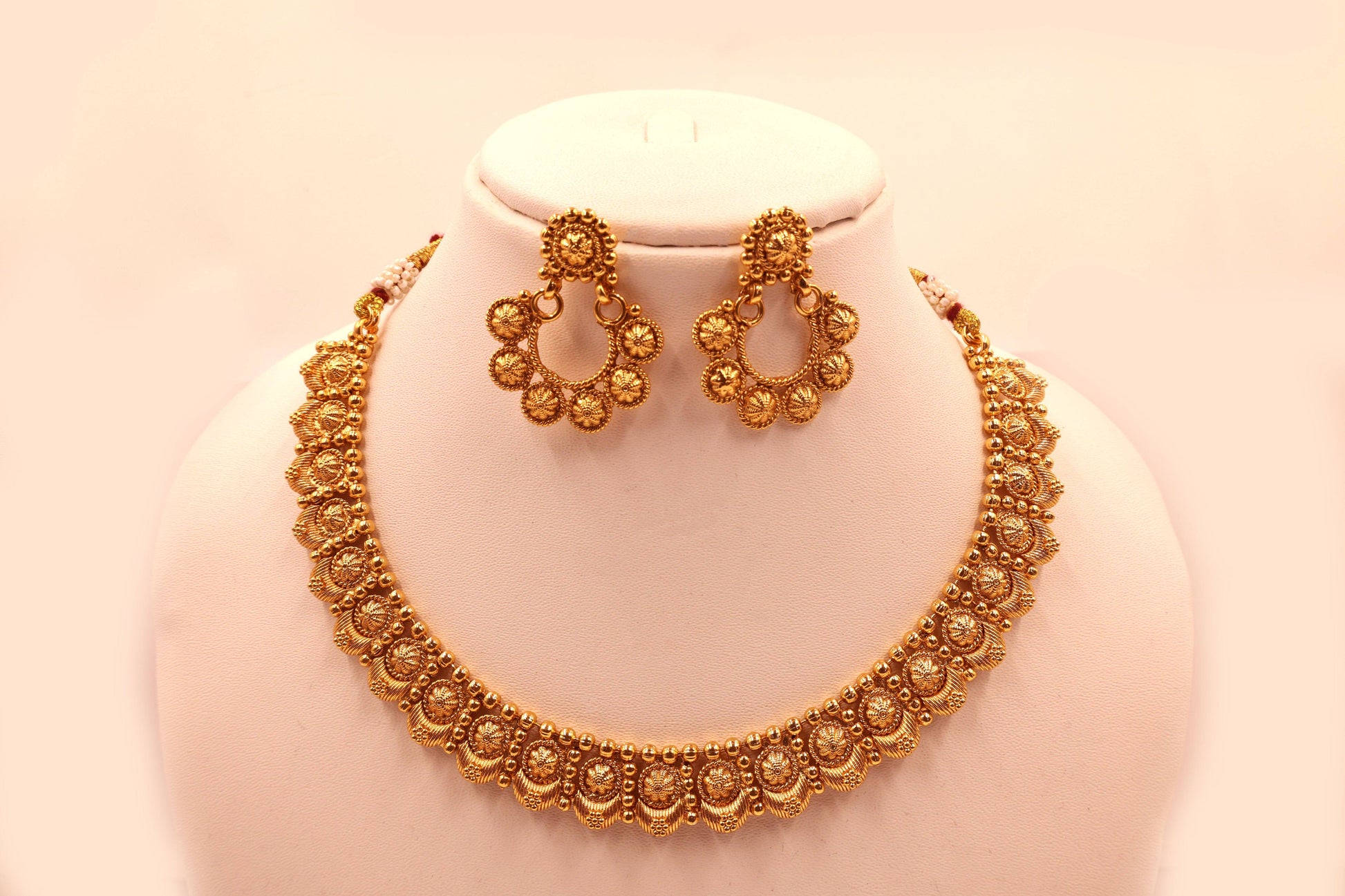 MyWishTree Antique Plain Gold Necklace With Gold Plating - Mywishtree