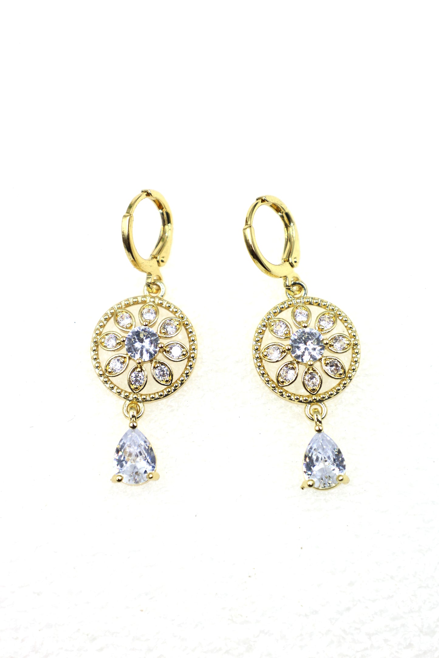 Elegant Floral Drop Earrings