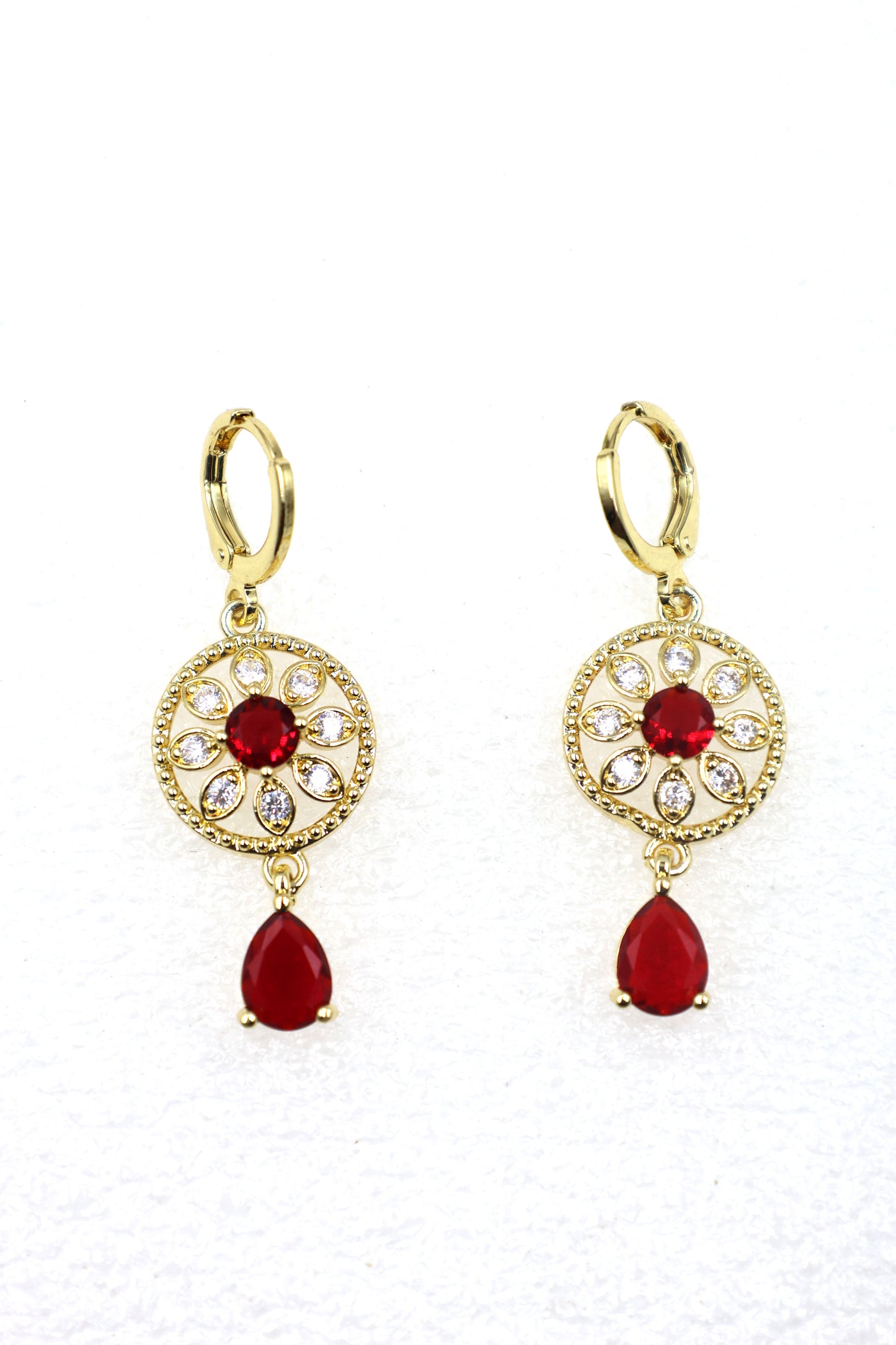 Elegant Floral Drop Earrings