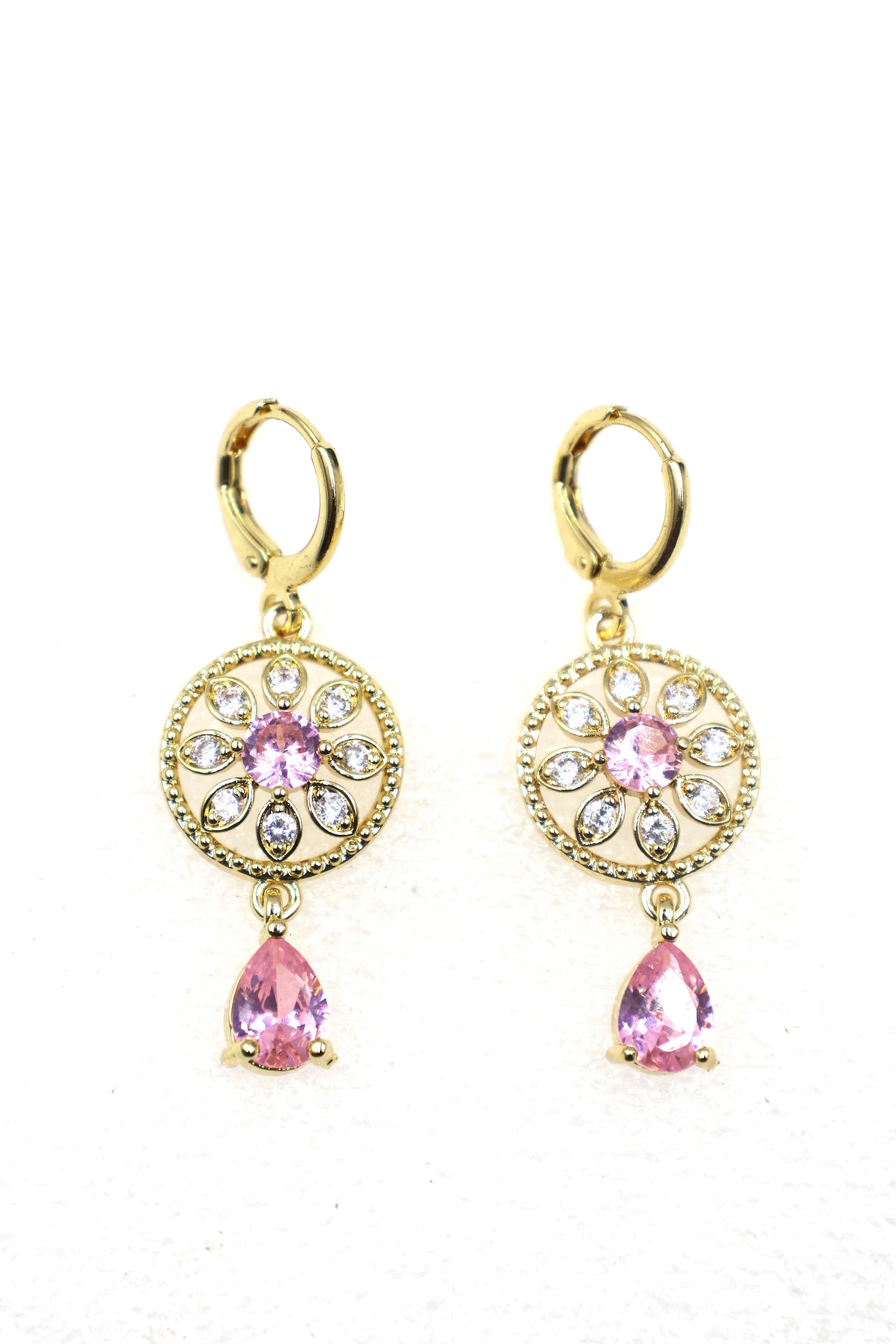 Elegant Floral Drop Earrings
