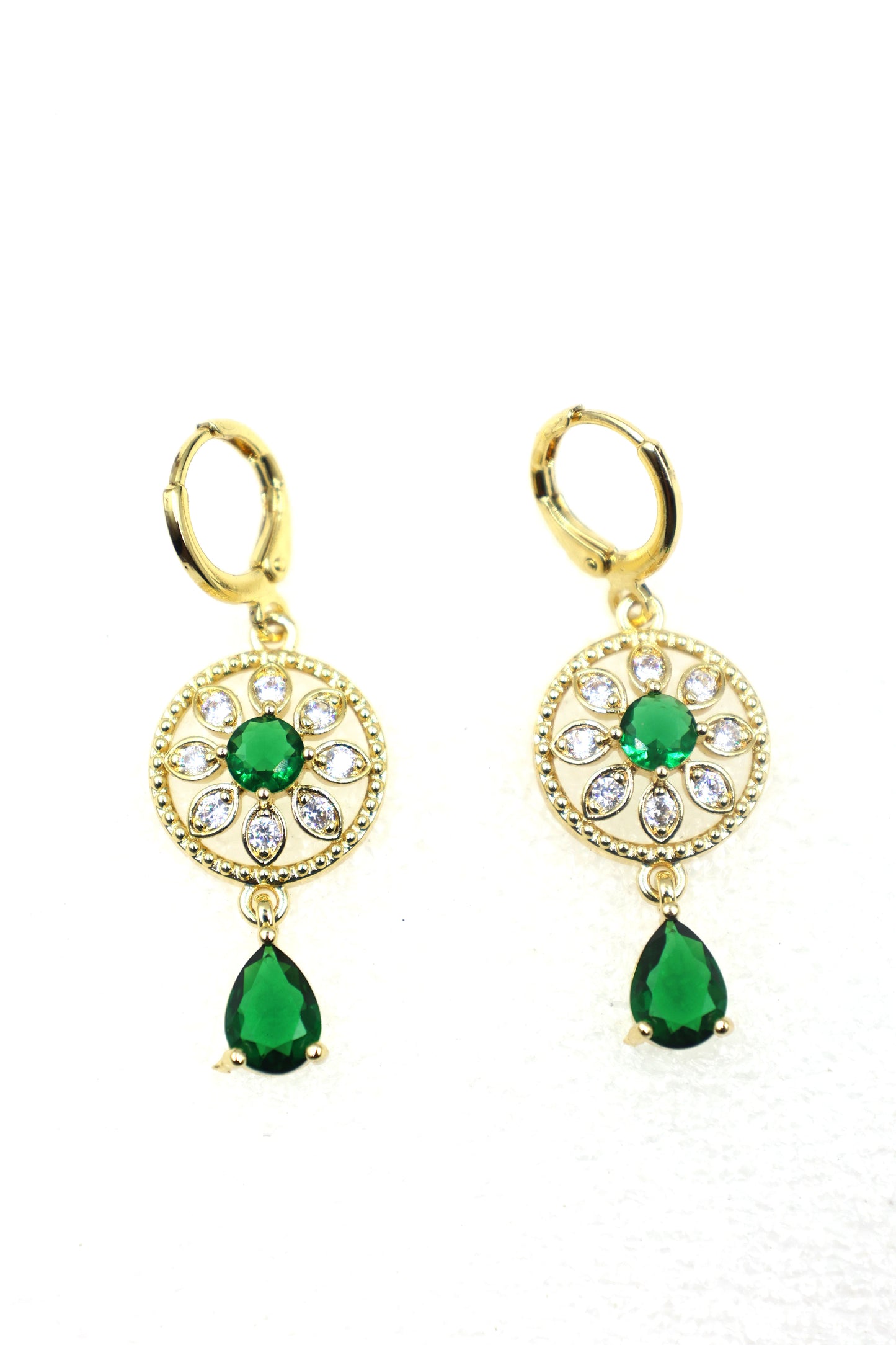 Elegant Floral Drop Earrings