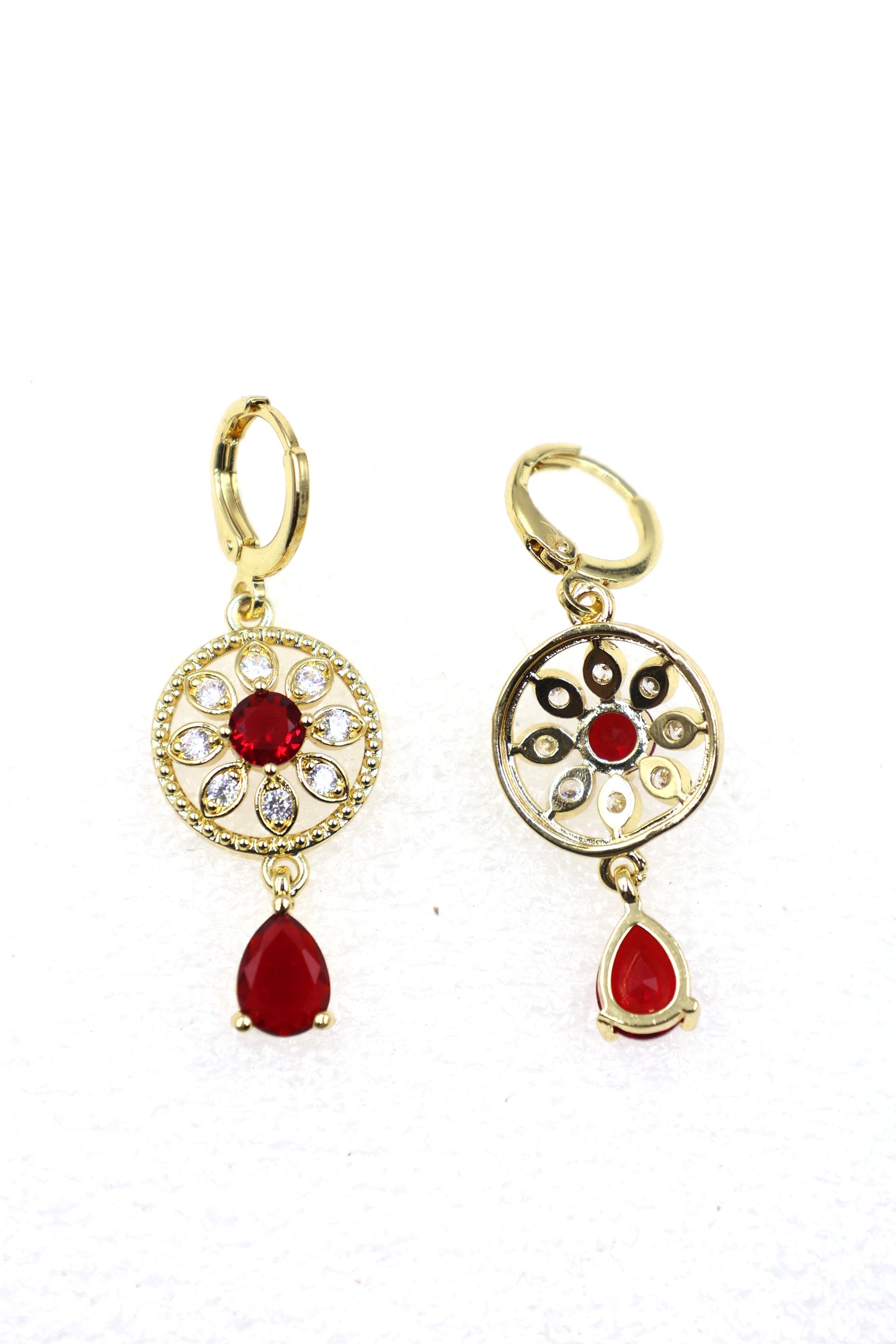 Elegant Floral Drop Earrings