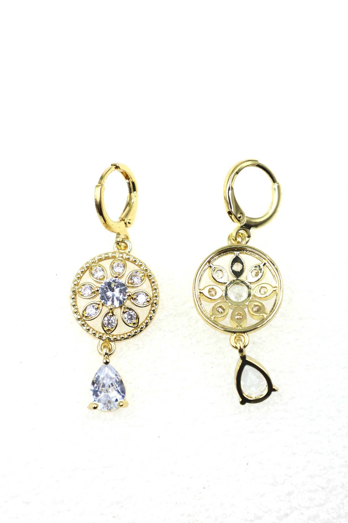 Elegant Floral Drop Earrings