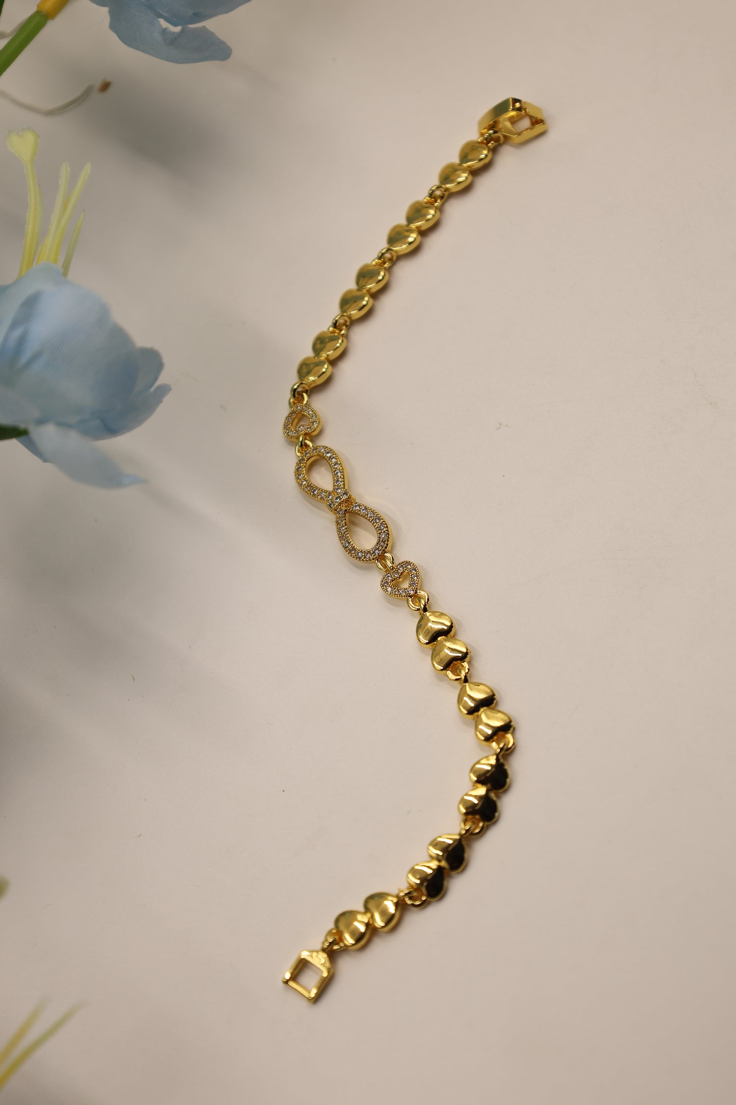 Infinity of Hearts CZ Bracelet