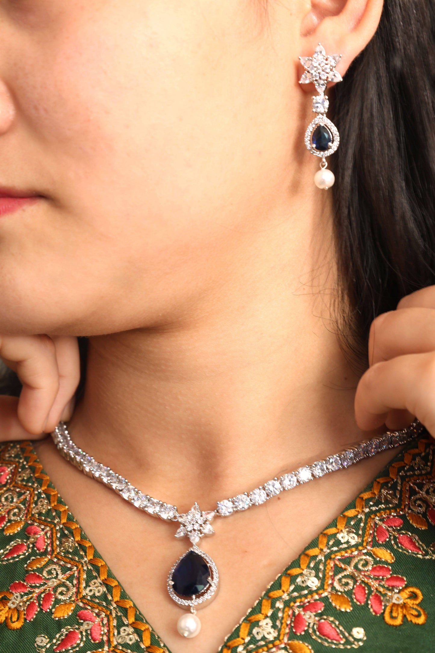 MyWishTree Royal Drop Necklace Set - Mywishtree