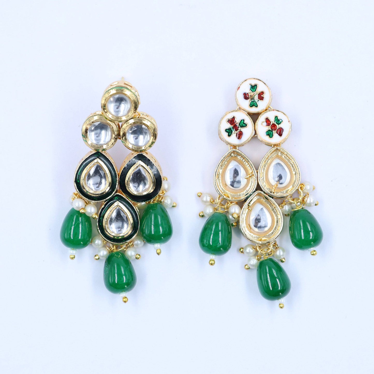 Kundan Set - Mywishtree, Two layered kundan necklace, festive jewelry, wedding, bridal, small function, where can I buy kundan jewellery, My wishtree