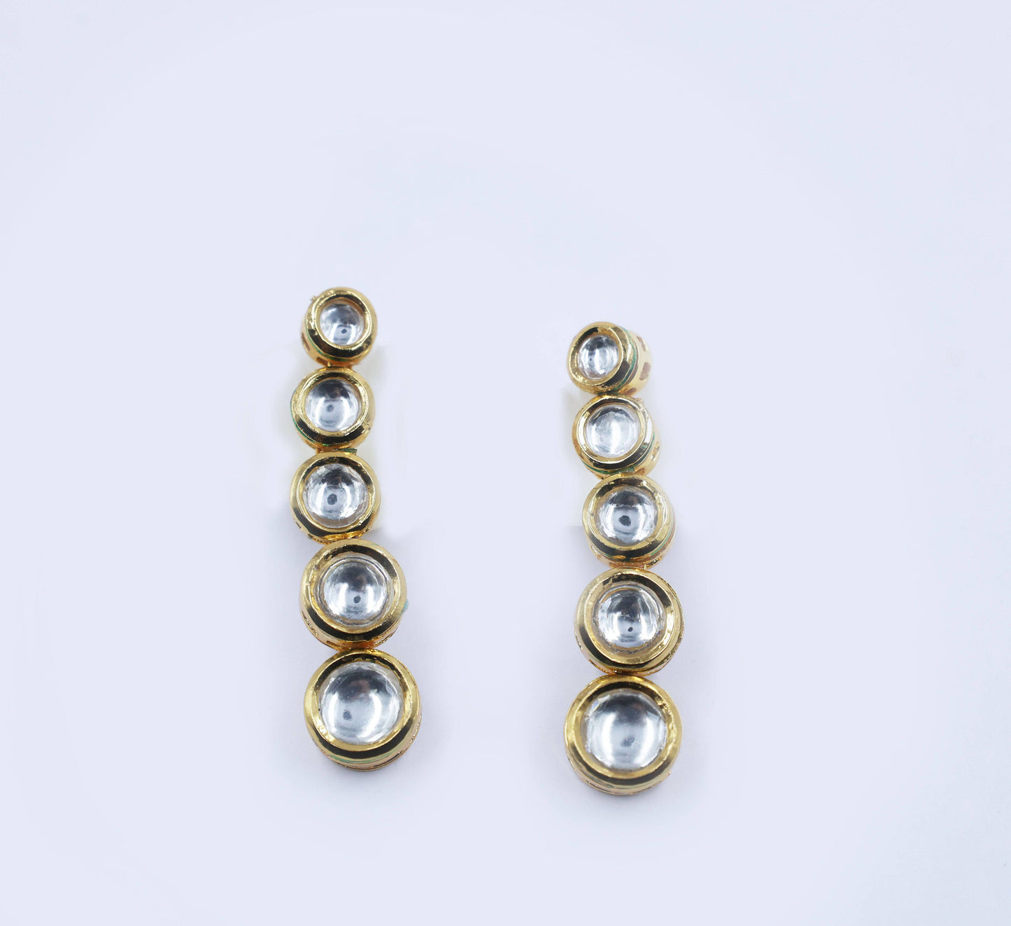 Golden Sphere shaped Kundan Set - Mywishtree