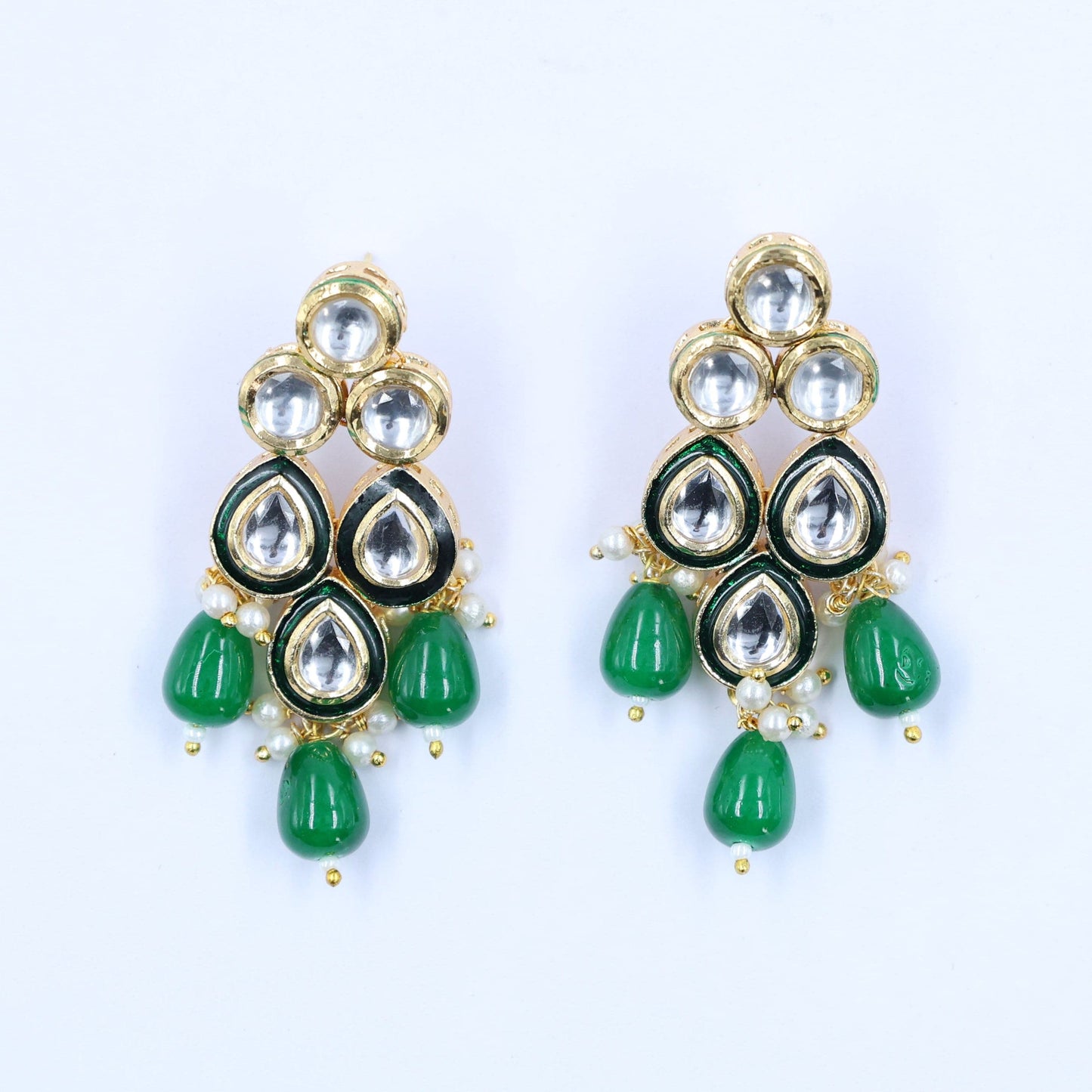 Kundan Set - Mywishtree, Two layered kundan necklace, festive jewelry, wedding, bridal, small function, where can I buy kundan jewellery, My wishtree