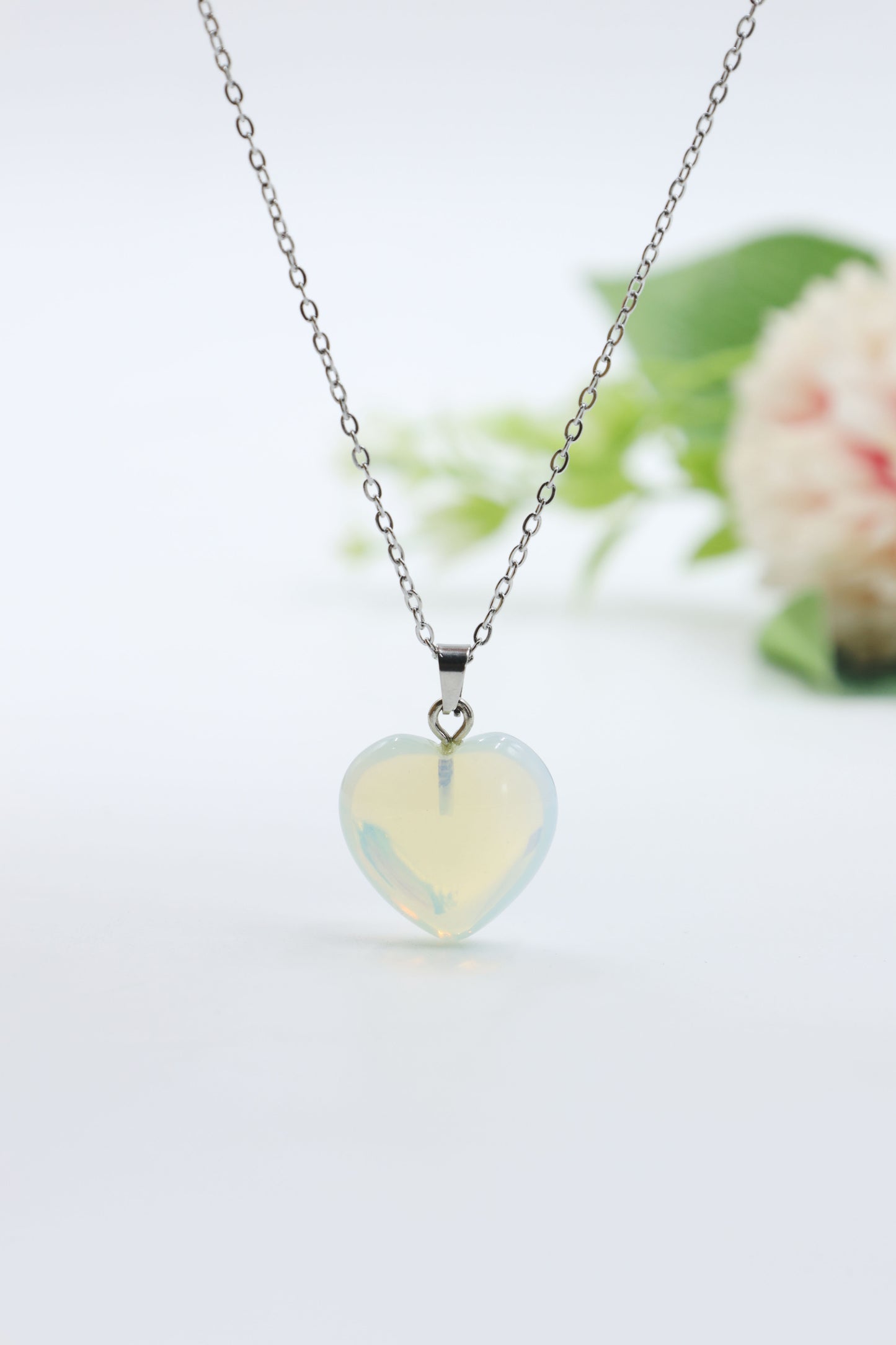 Crystal Heart Pendant Necklace