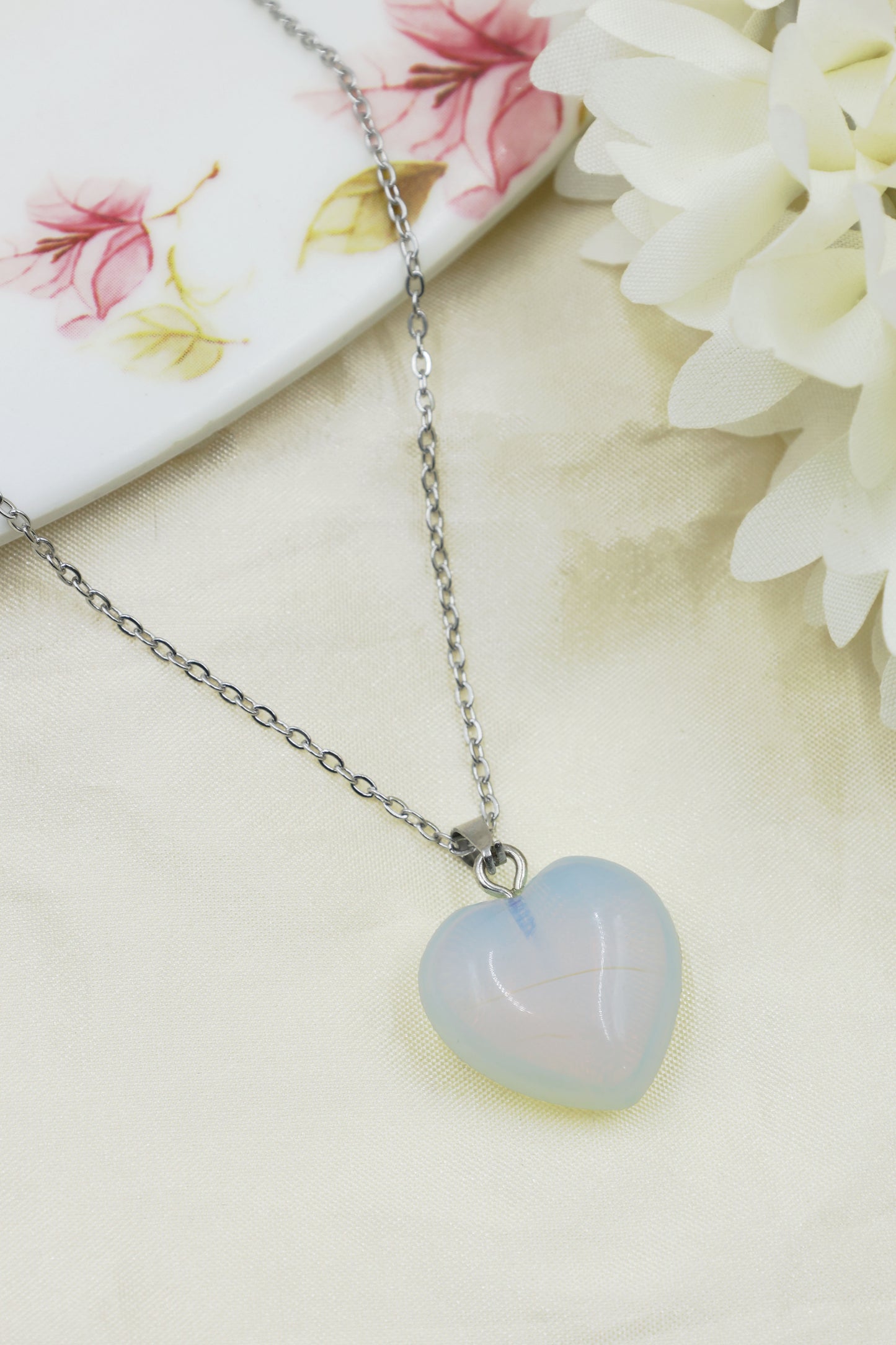Crystal Heart Pendant Necklace
