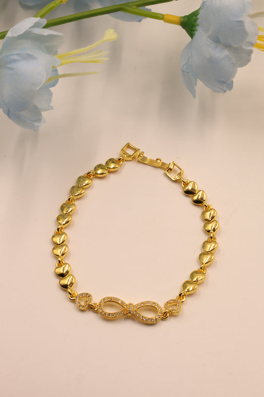 Infinity of Hearts CZ Bracelet