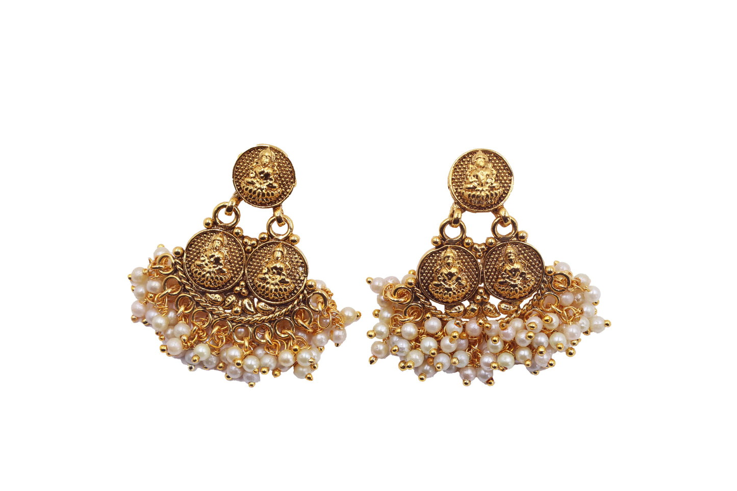 MyWishTree Antique Necklace With Gold Plating and Pearls Detailing - Mywishtree