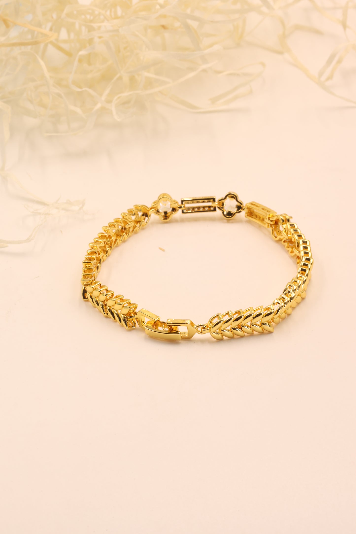 Royal Radiance Gold-Plated CZ Bracelet – Luxe Edition