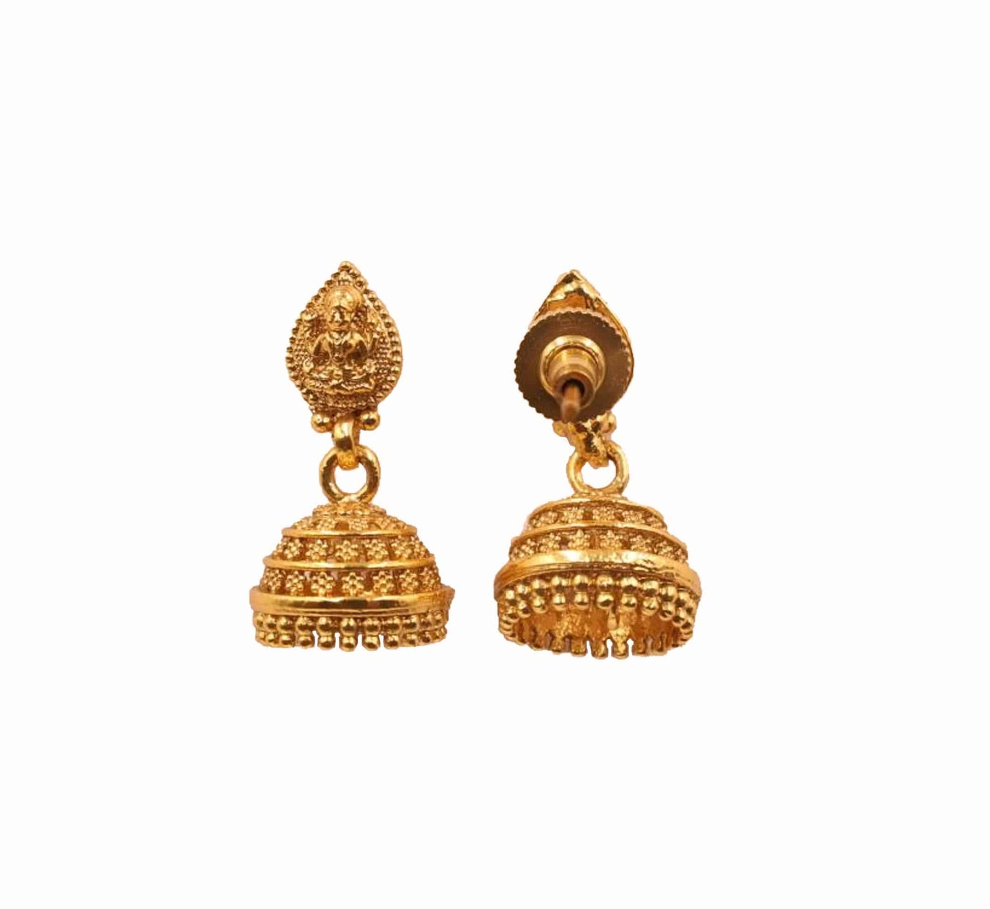 Rustic Gold Tear Drop Laxmi jewelry Set - Mywishtree