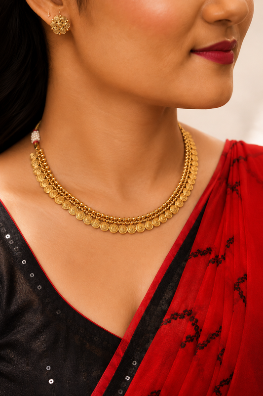 Timeless Temple Pearl Jewellry Set