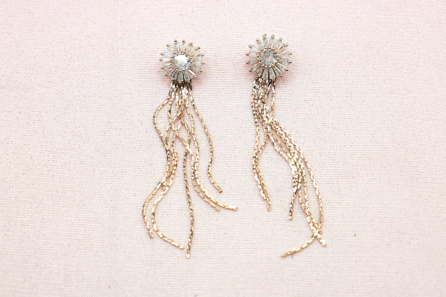 Stone studded Drop Earrings - Mywishtree