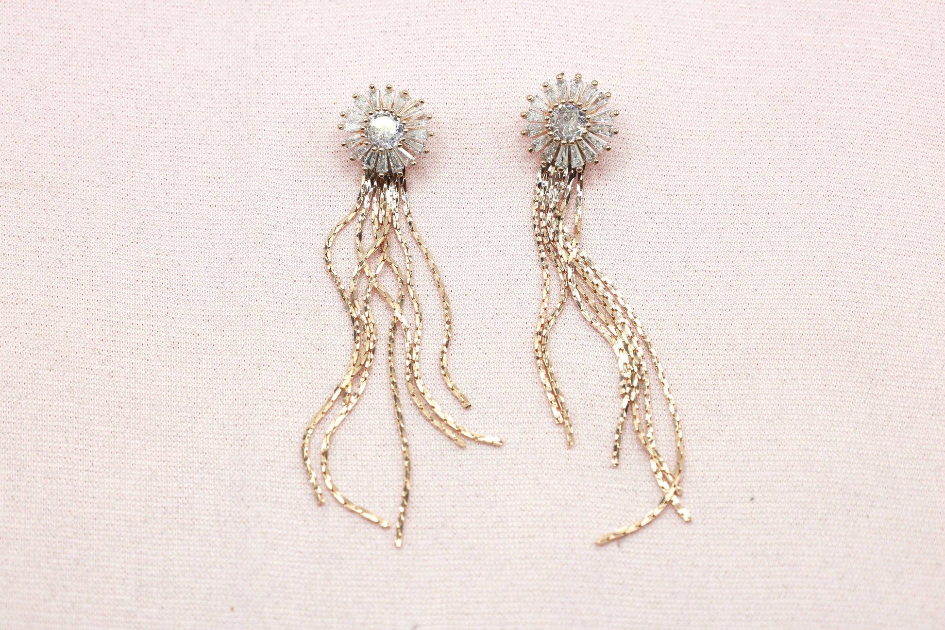 Stone studded Drop Earrings - Mywishtree