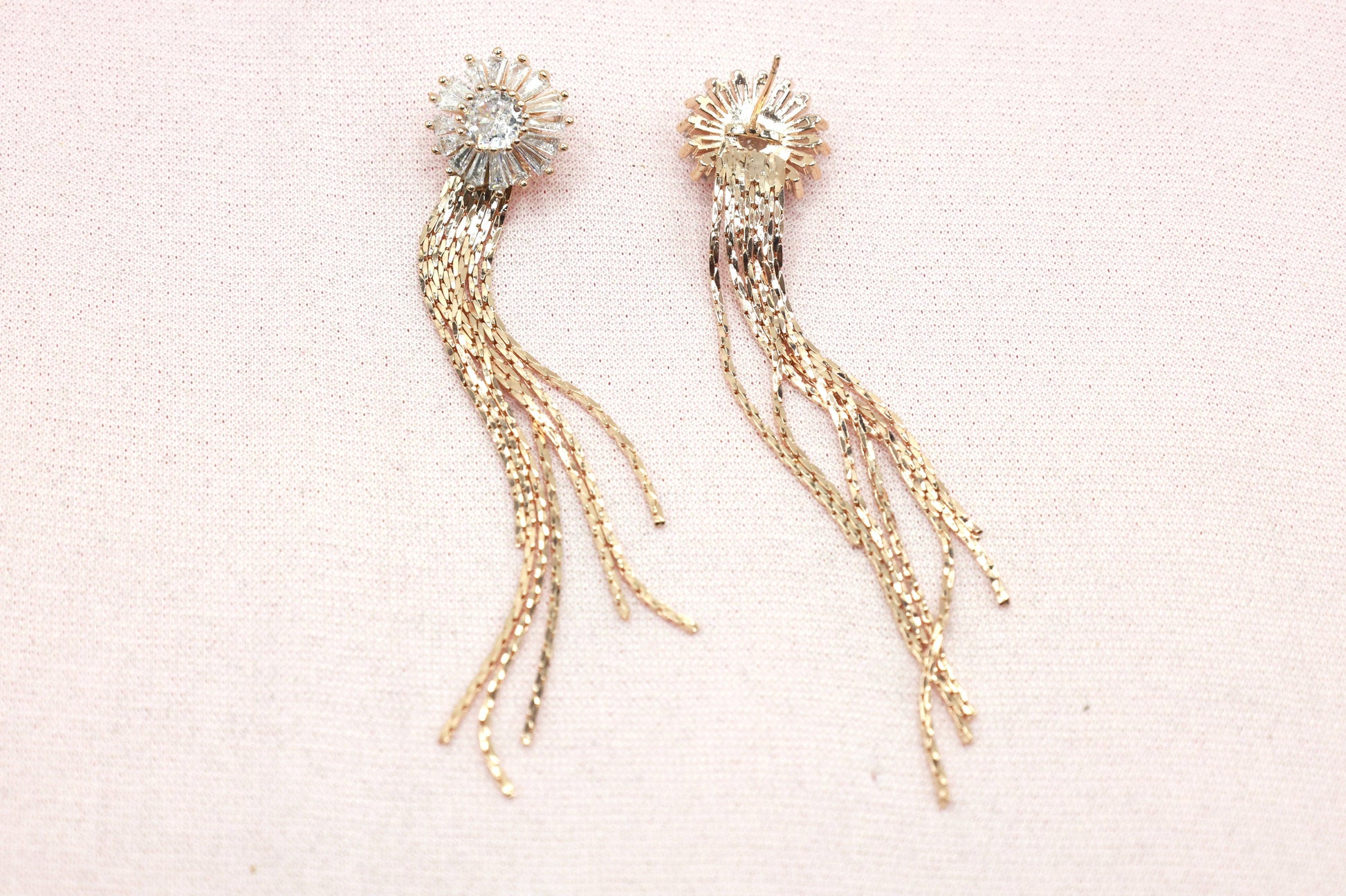 Stone studded Drop Earrings - Mywishtree