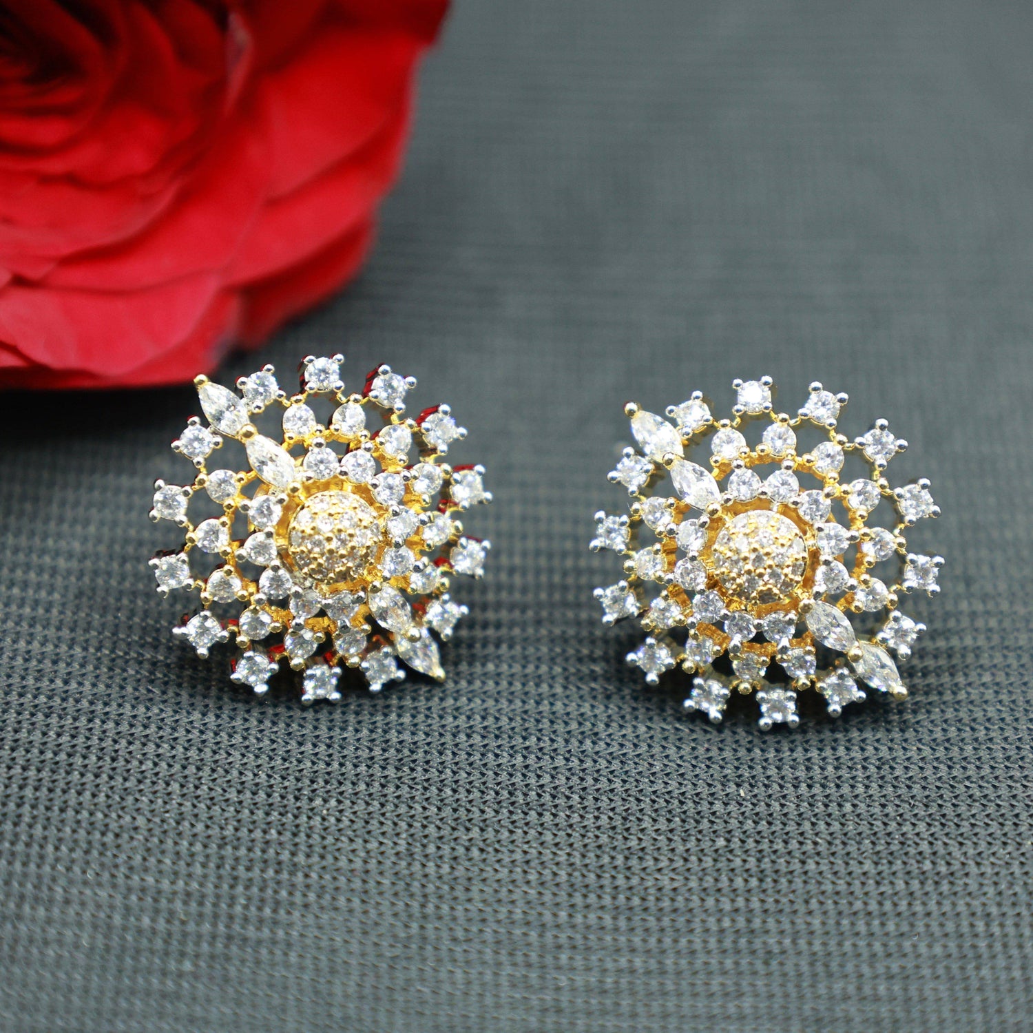 Dazzling American Diamond Stud Earring - Mywishtree