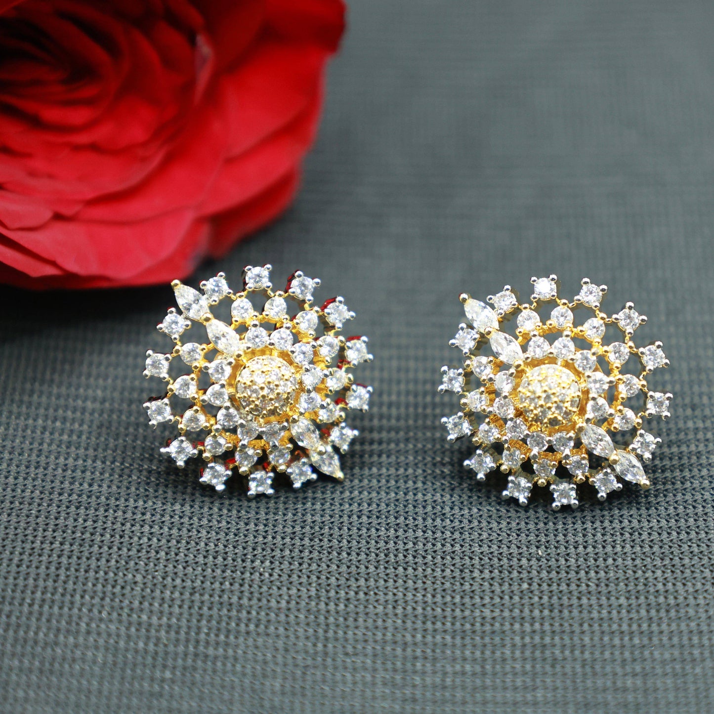 Dazzling American Diamond Stud Earring - Mywishtree